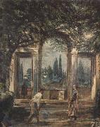 Diego Velazquez Villa Medici in Rome (Pavilion of Ariadne) (df01) Sweden oil painting artist
